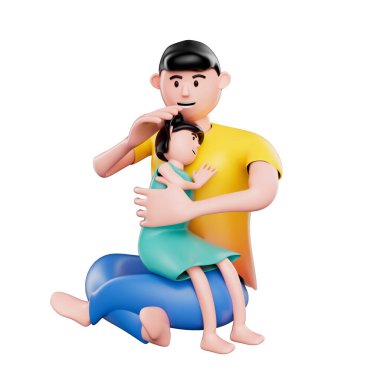 Mutlu Babalar Günü 3D Nesne