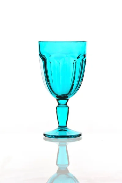 Empty Glass Vase Isolated White Background — Stock Photo, Image