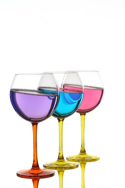 Wine Glass Isolated White Backgroun — Stock Photo, Image