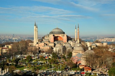 Bluemosque minaresinden hagiasophia ve Square view