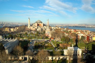 Bluemosque minaresinden hagiasophia ve Square view