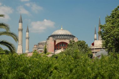 İstanbul 'da hagiasophia' dan yeşil üç.