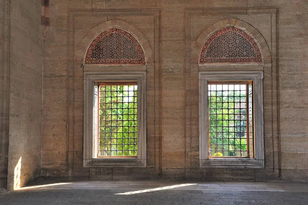 Moschea Edirne Selimiye Dettagli Architettonici Porte Finestre — Foto Stock