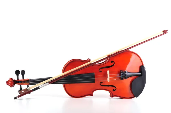 Violino Sobre Fundo Branco — Fotografia de Stock
