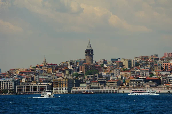 Galata Turm Und Historische Gebäude Drumherum Istanbul — Stockfoto