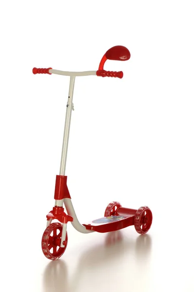 Red Scooter Isolated White Background — Stock Photo, Image