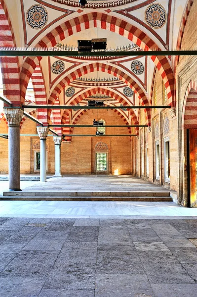 Sehzadebasi Moschea Parete Finestra Cupola Cortile Ingresso Dettagli Istanbul — Foto Stock