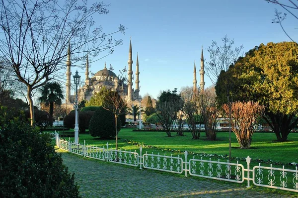 Μπλε Τζαμί Και Squere Στην Κωνσταντινούπολη — Φωτογραφία Αρχείου