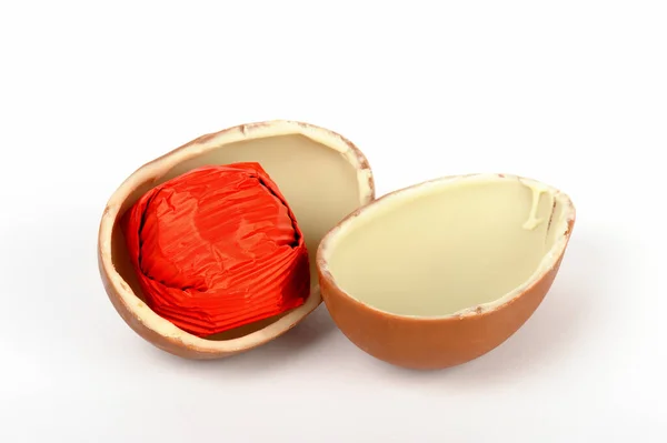 Opakowanie Pysznych Cukierków Jajku Wielkanocnym Czekolady — Zdjęcie stockowe