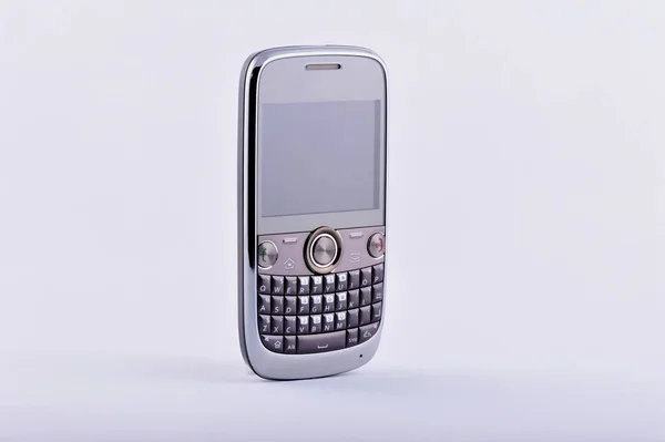 2009 Års Mobiltelefon Vit Bakgrund — Stockfoto