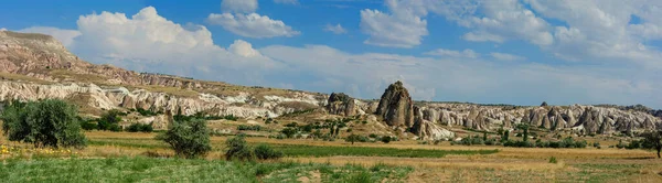 Масштабний Панорамний Вид Каппадокію Природні Геологічні Утворення Надзвичайної Краси Знаменитий — стокове фото