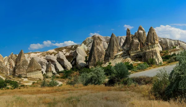 Large Scale Panoramic View Cappadocia Natural Geological Formations Extraordinary Beauty — Stock Photo, Image