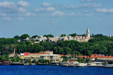 St. Petersburg, Rusya-Eylül 2018: Budapeşte 'de Danube Nehri' ndeki Stockholm manzarası