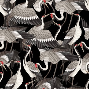 Dans eden crenies ile kusursuz desen. Vektör