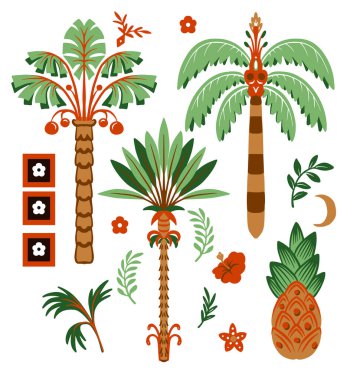 Basit avuç içleri ve geometrik elementler izole edildi. Vektör