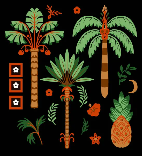 Basit avuç içleri ve geometrik elementler izole edildi. Vektör