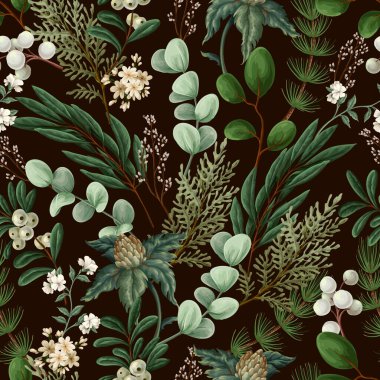 Yeşillik kapsülleri, pamuk ve böğürtlenlerle Noel 'i kusursuz düzenle.