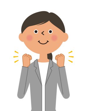 - Takım elbiseli bir kadın. - Takım elbiseli bir kadının dövüş pozu..