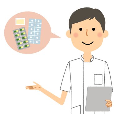 Reçeteyi açıklayan erkek hemşirenin resmi..