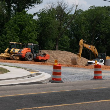 Johnson City, Tennessee Birleşik Devletleri 2023-06-18 İnşaat Alanı.