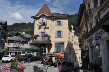 Saint-Gervais-les-Bains, Fransa. 17 Ağustos 2024. Belediye binası. .
