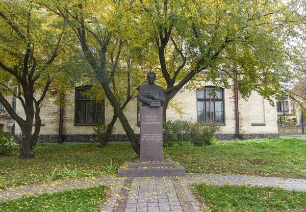 Kiev Oekraïne Oktober 2022 Monument Voor Lebedev Sergej Aleksejevitsj Kpi — Stockfoto