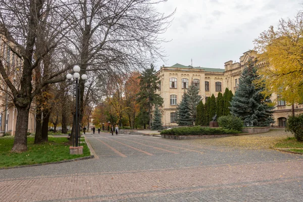 Kyjev Ukrajina Října2022 Podzim Území Kyjevského Polytechnického Institutu — Stock fotografie