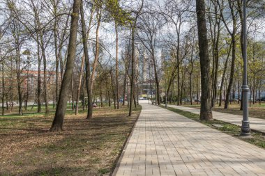 Kiev 'deki Politeknik Parkı' nda ilkbahar