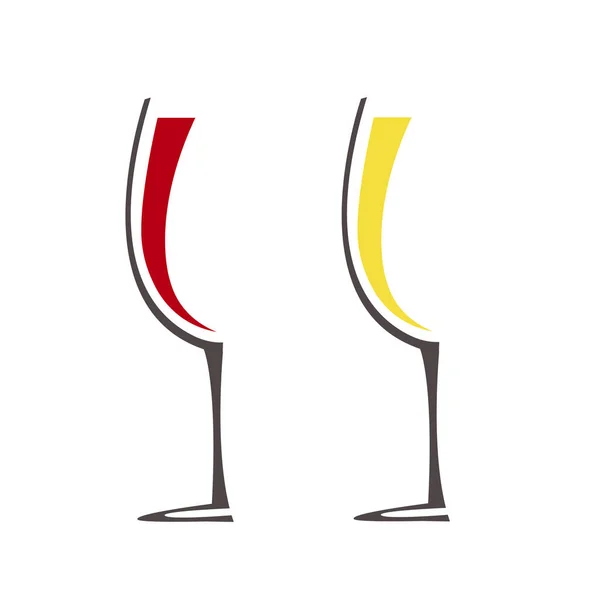 Wineglass Wine Vector — Stock Vector