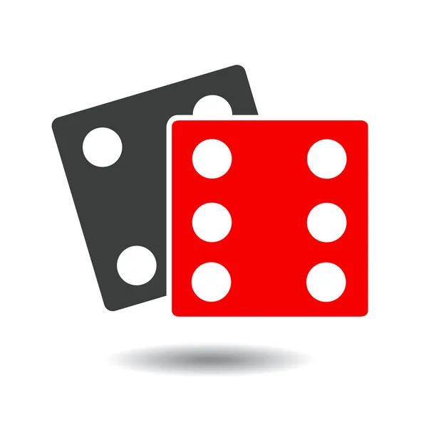 Vector Dices Wit — Stockvector