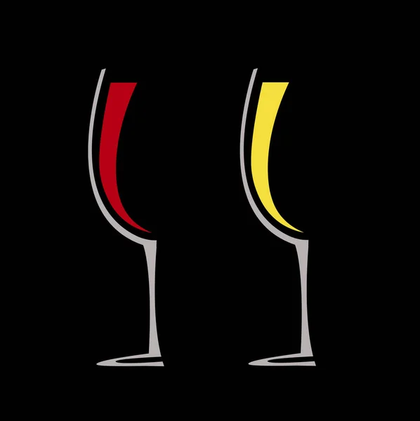 Ποτήρι Κρασιού Φορέα Κρασιού — Διανυσματικό Αρχείο