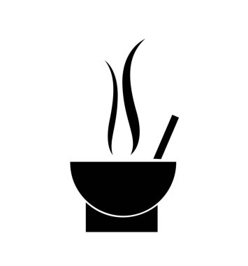 Sıcak sebze çorbası. vektör çizimi izole edildi.