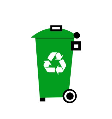 Geri dönüşüm simgesi vektör resimlemesi