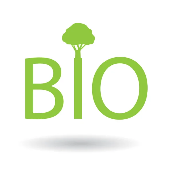 Bio Icoon Vector Illustratie Ontwerp — Stockvector