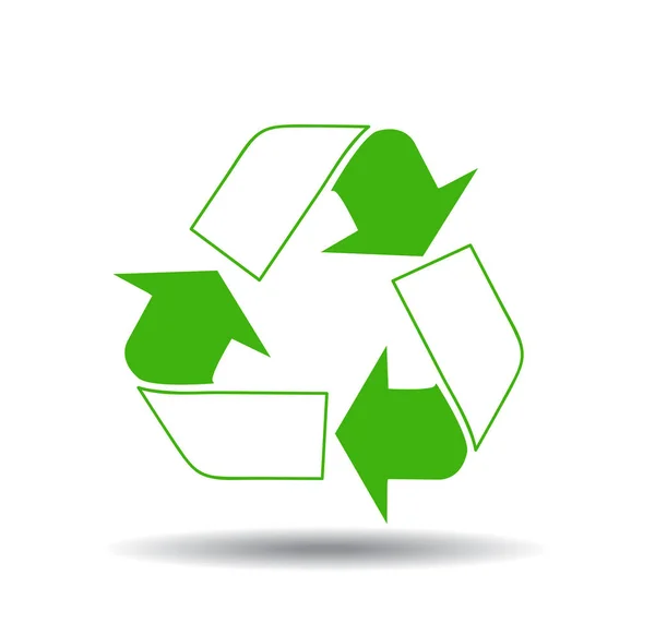Vektor Recycling Zeichen Illustration Design — Stockvektor