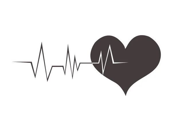 Heart Pulse Heart Beat Vector — 图库矢量图片