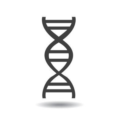 DNA icon in flat design