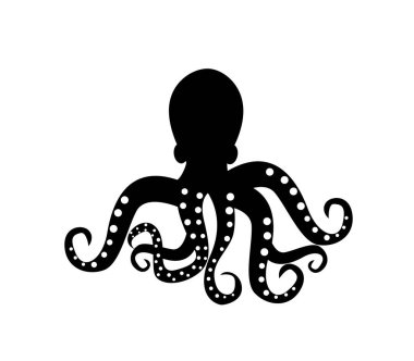 Beyaz arkaplanda izole ahtapot