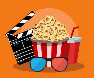 Film endüstrisi için vektör illüstrasyon