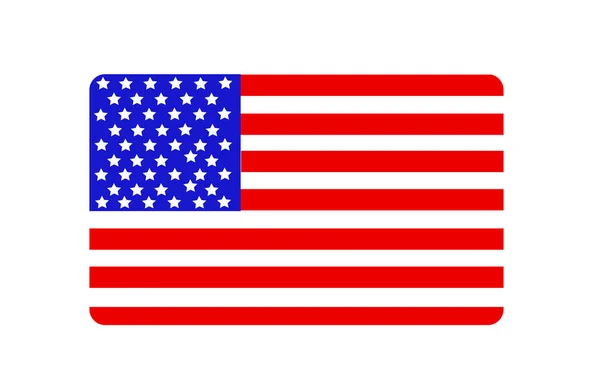 Σημαία Ηπα Στυλ Διάνυσμα — Διανυσματικό Αρχείο