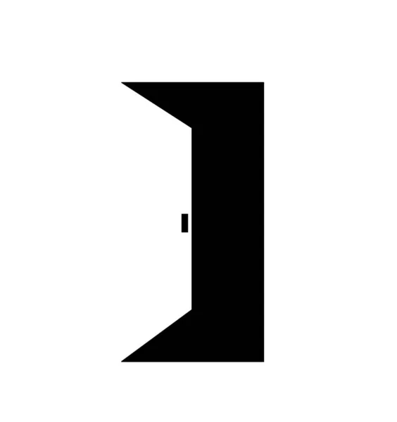 Symbol Vektor Abbildung Für Offene Tür — Stockvektor