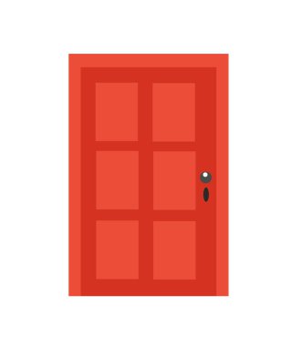 kapı simgesi vektör illüstrasyonu