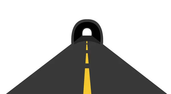 Eisenbahntunnel Symbol Einfacher Vektor — Stockvektor