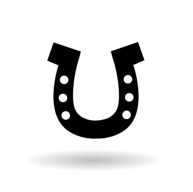 At Nalı ikonu. Basit düz vektör çizimi.