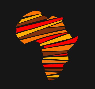 Africa map vector illustration clipart