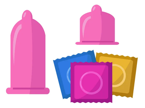 Εικονίδιο Διανύσματος Condom Προστασία Συμβόλου — Διανυσματικό Αρχείο