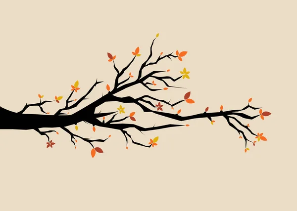 Фон Кленовыми Осенними Листьями — стоковый вектор