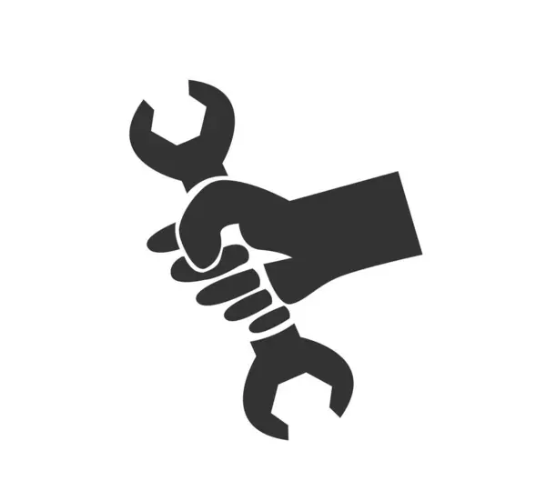 Service Symbol Schraubenschlüssel Zeichen — Stockvektor