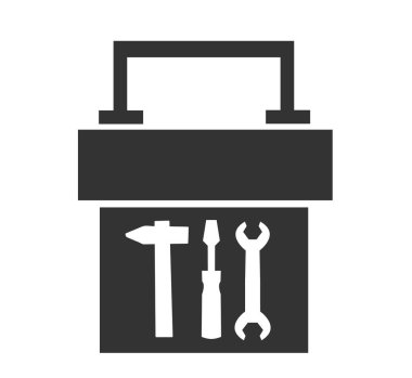 servis sembolü çekiç anahtarı tornavida işareti