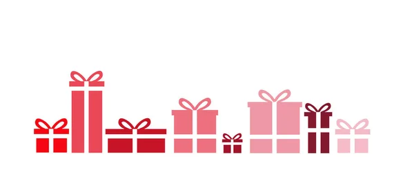 Caja Regalo Navidad Conjunto — Vector de stock